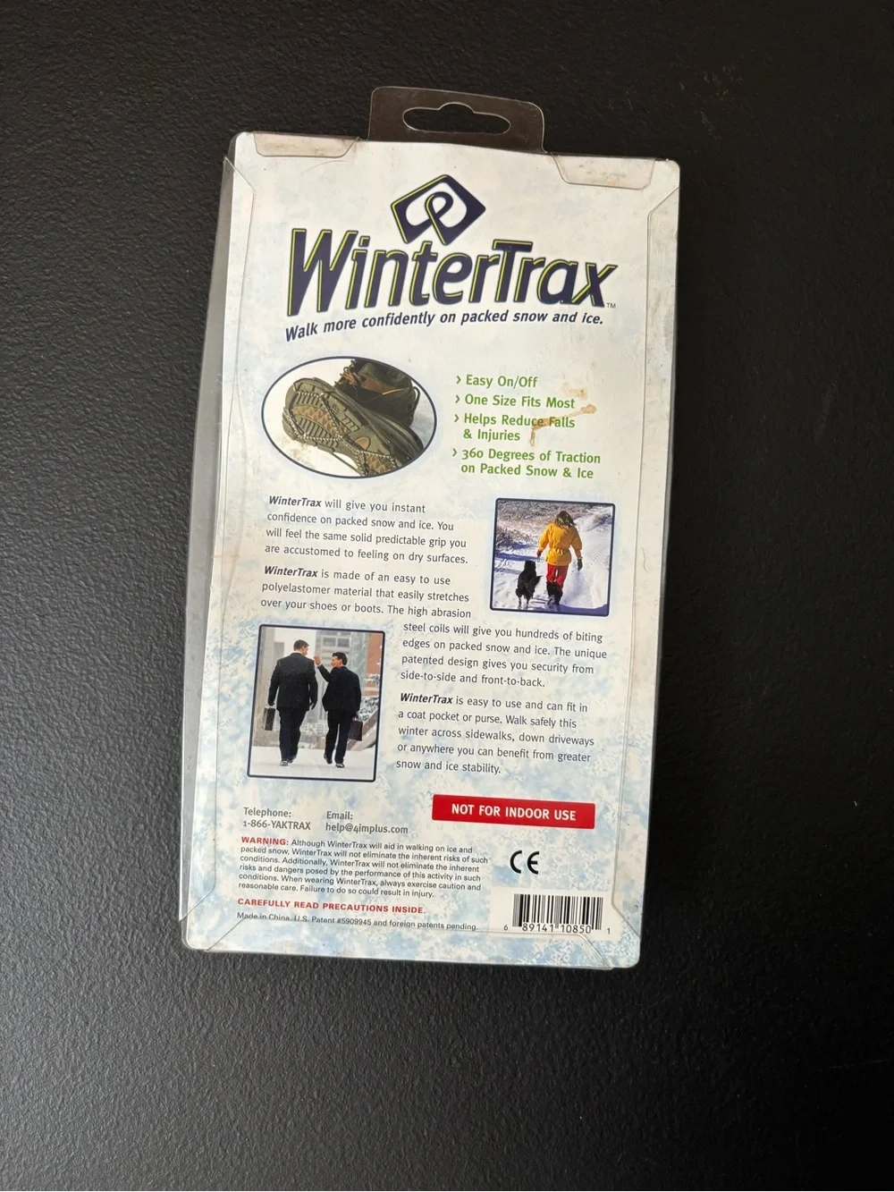 NIB WinterTrax Ice & Snow Shoe Traction Cleats-One Size fits most